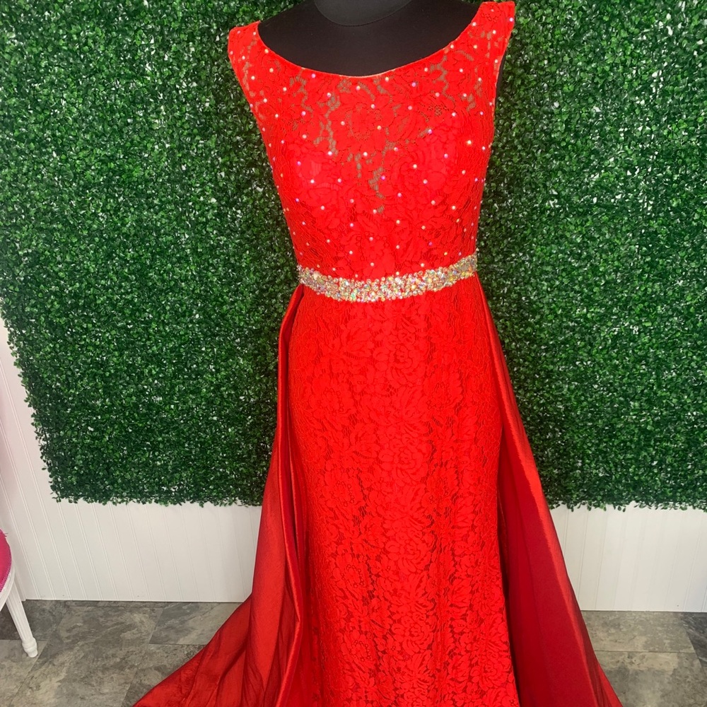 Dark Red Ritzee gown NWT